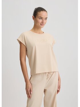 Liu Jo Liu Jo T-Shirt TA5181JS003M9181 Brązowy Regular Fit