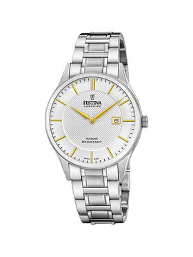 Festina Festina Zegarek F20067-2 Srebrny