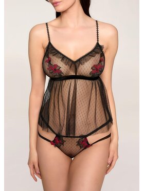 Poupée Marilyn Poupée Marilyn Komplet bielizny ROSE AND LOVE Czarny A-Line Fit