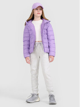 4F 4F Kurtka puchowa OUTERWEAR Fioletowy Regular Fit