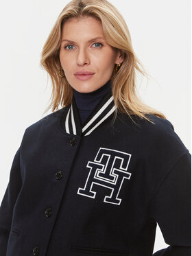 Tommy Hilfiger Prijelazna Jakna Varsity WW0WW40251 Tamnoplava Relaxed Fit