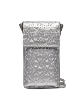Calvin Klein Calvin Klein Telefono dėklas Ck Must Phone Pouch Xbody_Emb K60K611436 Sidabrinė
