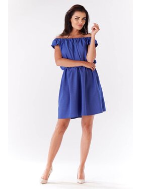 Infinite You Infinite You Sukienka letnia M136 Niebieski Basic Fit