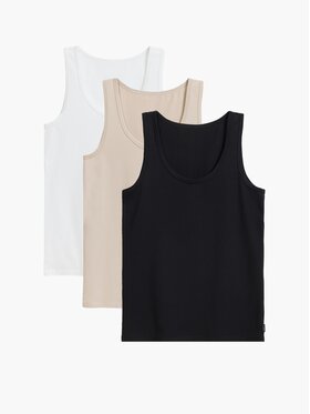 Atlantic Atlantic Top basic Biały Regular Fit