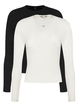 Tommy Jeans Tommy Jeans 2 blūžu komplekts Essential DW0DW17716 Daudzkrāsains Slim Fit