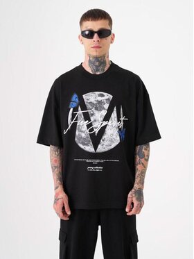 Machinist Machinist T-Shirt Koszulka Z Krótkim Rękawem Męska Czarna Machinist Free Spirit S Czarny Oversize