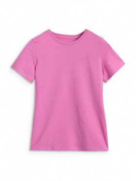 4F 4F T-Shirt BASIC+ Różowy Oversize