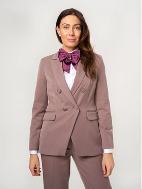 Willsoor Willsoor Marynarka 68235 Brązowy Slim Fit