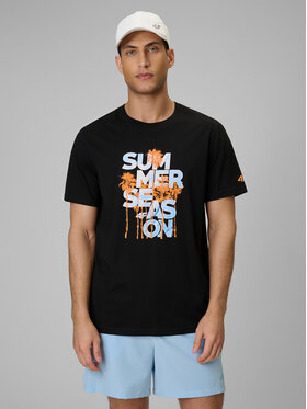 4F 4F T-Shirt BEACHWEAR Μαύρο Regular Fit