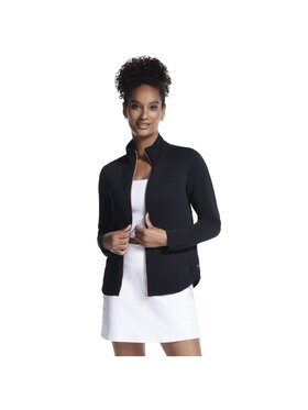 Skechers Skechers Felpa Skechers The Hoodless Hoodie GoWalk Shine Jacket Nero Regular Fit