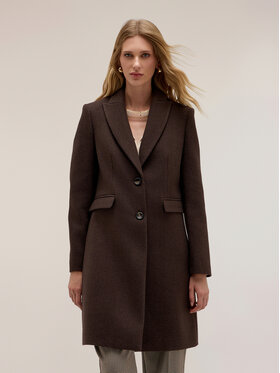 Motivi Motivi Cappotto invernale 0070Q000718N022 Marrone Regular Fit