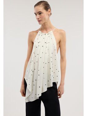 Trussardi Trussardi Top D4596100009N0PA Biały A-Line Fit