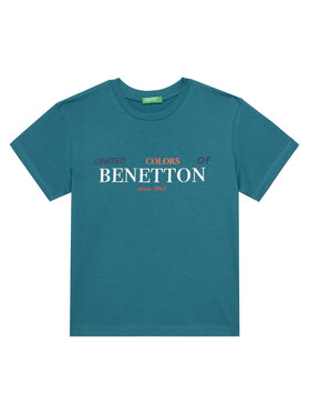 United Colors Of Benetton United Colors Of Benetton T-Shirt 3I1XC10Q4 Modrá Regular Fit
