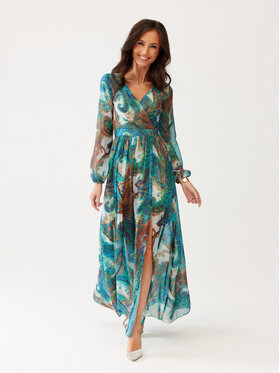 Roco Fashion Roco Fashion Sukienka koktajlowa Alessia Kolorowy Regular Fit