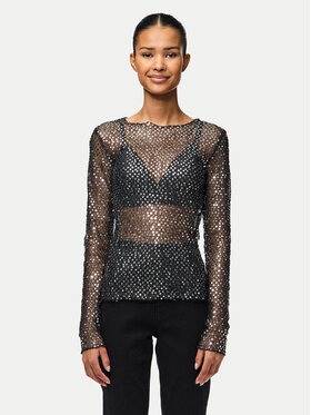 Pieces Pieces Блуза Rissi 17153282 Сребрист Regular Fit