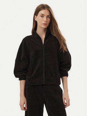 Guess Jeans Guess Jeans Džemperis ar kapuci W6BQ09 K5544 Melns Regular Fit