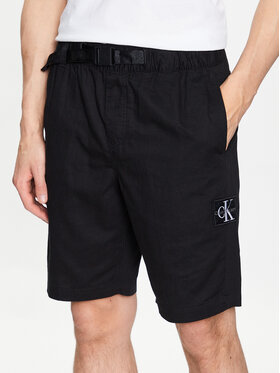 Calvin Klein Jeans Calvin Klein Jeans Szorty materiałowe J30J323149 Czarny Regular Fit
