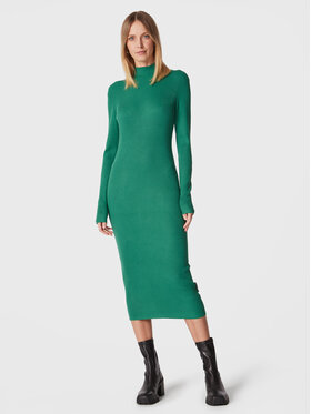 Silvian Heach Silvian Heach Úpletové šaty PGA22208VE Zelená Slim Fit