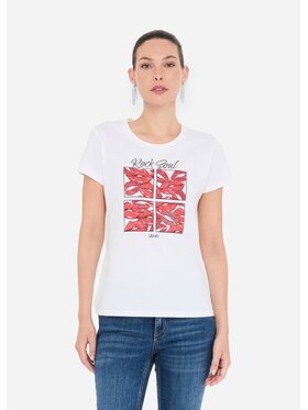 Liu Jo Liu Jo T-shirt UF5265JS923M9942 Bianco Regular Fit