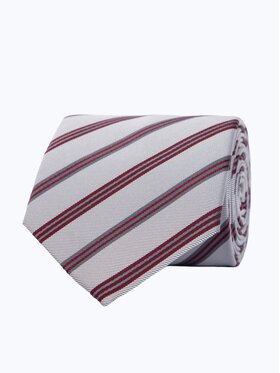 ELSNER ELSNER Krawat JEDWAB ŻAKARD A0026 Szary