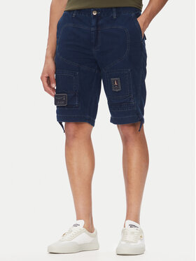 Aeronautica Militare Aeronautica Militare Szorty jeansowe 251BE252CT3507 Granatowy Regular Fit