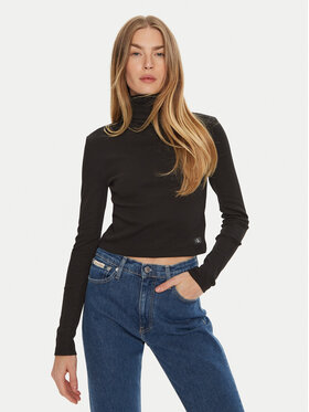 Calvin Klein Jeans Calvin Klein Jeans Rollkragenpullover J20J224196 Schwarz Regular Fit