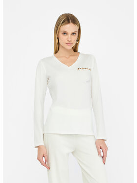 Liu Jo Liu Jo Longsleeve TF5170JS00310103 Biały Regular Fit