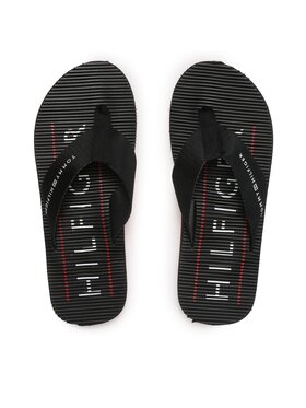 Tommy Hilfiger Tommy Hilfiger Zehentrenner Massage Footbed FM0FM04474 Schwarz