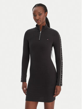 Tommy Jeans Tommy Jeans Ежедневна рокля DW0DW22529 Черен Regular Fit