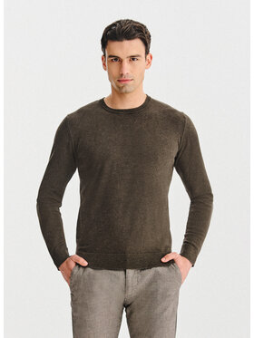 Pako Lorente Pako Lorente Sweter P25WF-2X-016 Brązowy Classic Fit