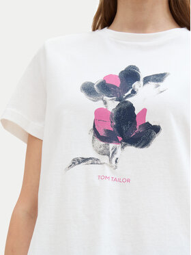 Tom Tailor T-shirt 1043104 Bijela Regular Fit