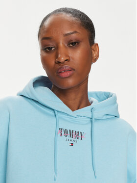 Tommy Jeans Jopa Essential Logo DW0DW17797 Svetlo Modra Relaxed Fit