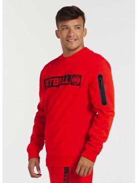 PITBULL PITBULL Bluza Bluza Czerwony Regular Fit