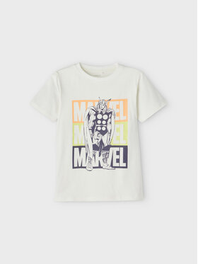 NAME IT NAME IT T-Shirt MARVEL 13203684 Beżowy Regular Fit