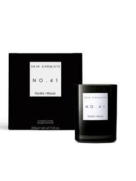 skinChemists skinChemists Świeca Świeca N0.41 wanilia i drewno 200 g Biały