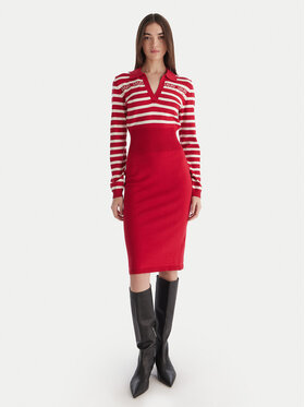 Liu Jo Liu Jo Rochie tricotată TF5215 MS63L Roșu Regular Fit