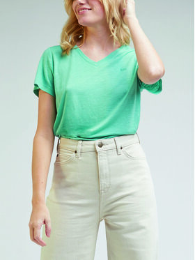 Lee Lee T-Shirt L41JEN41 112330436 Turkusowy Regular Fit