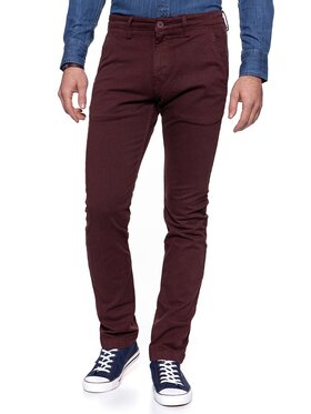 Lee Lee Chinosy CHINO Czerwony Slim Fit