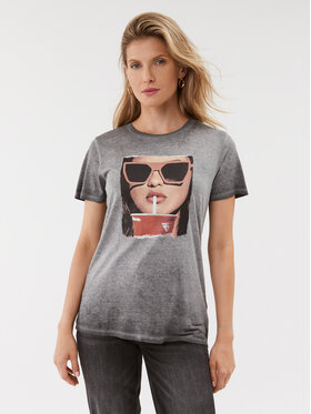 Guess Guess T-Shirt W3BI15 K9SN1 Grau Regular Fit