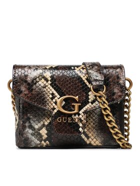Guess Guess Дамска чанта Shenny (KB) Mini Bags HWKB86 93770 Кафяв
