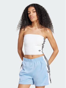 adidas adidas Top Adicolor 3-Stripes Tube Biały Fitted Fit