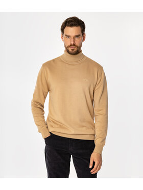 Lee Cooper Lee Cooper Sweter SANTO Beżowy Regular Fit