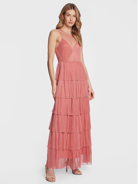 TWINSET TWINSET Sukienka wieczorowa 231TP2443 Różowy Regular Fit