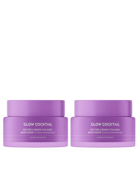 Glow Cocktail Glow Cocktail 2 x Restore & Renew Collagen Moisturizer 50ml Zestaw do pielęgnacji skóry