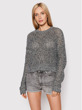 Hurley Hurley Sweter Twisted Open 3HSJ0396 Szary Easy Fit