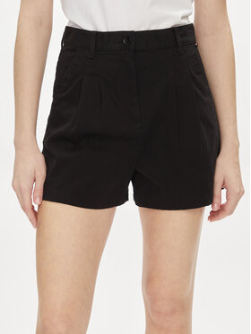 Tommy Jeans Tommy Jeans Σορτς υφασμάτινο Claire DW0DW17775 Μαύρο Regular Fit