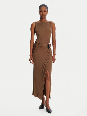 STAUD STAUD Koktélruha Talia R25R2137VJ Barna Slim Fit