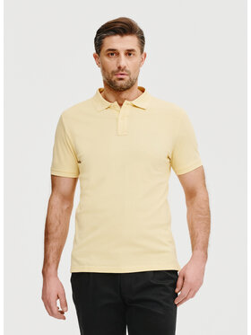 Pako Lorente Pako Lorente Polo P25SF-TX-003 Żółty Classic Fit