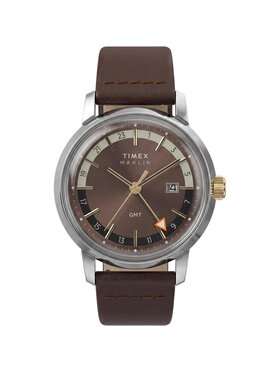 Timex Timex Zegarek TW2Y84200 Brązowy