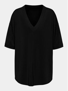 MADE BY SOCIETY MADE BY SOCIETY T-Shirt Tricou GLITCH-WASH - T17315 Czarny Basic Fit